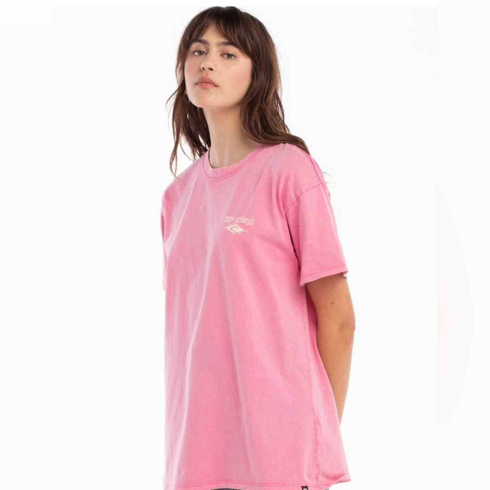 Rip Curl Over-sized Pink T-Shirt